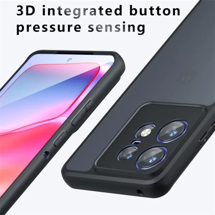 For Motorola Edge 50 Pro 5G Case Matte Texture PC+ TPU Corner Shockproof Phone Cover