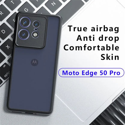 For Motorola Edge 50 Pro 5G Case Matte Texture PC+ TPU Corner Shockproof Phone Cover