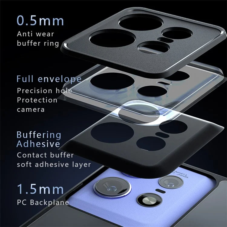 For Motorola Edge 50 Pro 5G Case Matte Texture PC+ TPU Corner Shockproof Phone Cover