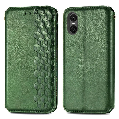 For Sony Xperia 10 VI Case Rhombus Leather Folio Phone Cover