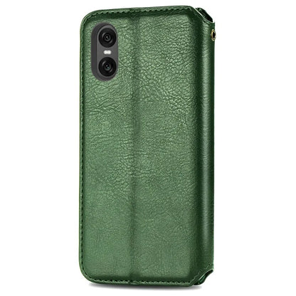 For Sony Xperia 10 VI Case Rhombus Leather Folio Phone Cover