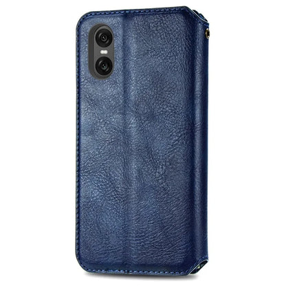 For Sony Xperia 10 VI Case Rhombus Leather Folio Phone Cover
