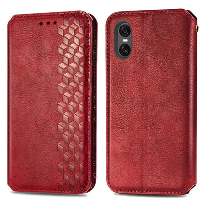 For Sony Xperia 10 VI Case Rhombus Leather Folio Phone Cover