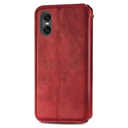 For Sony Xperia 10 VI Case Rhombus Leather Folio Phone Cover