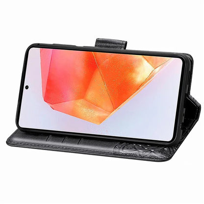 For Samsung Galaxy M55 5G / C55 5G / F55 5G Case with Hand Strap Butterfly Leather Flip Wallet Phone Cover