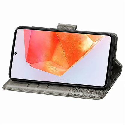 For Samsung Galaxy M55 5G / C55 5G / F55 5G Case with Hand Strap Butterfly Leather Flip Wallet Phone Cover