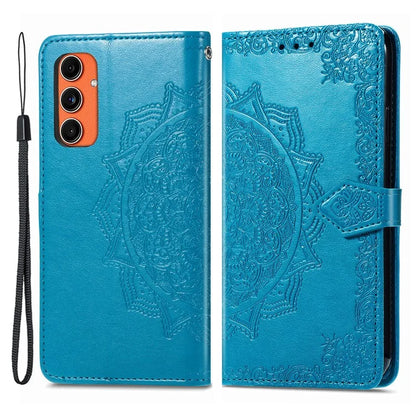 For Samsung Galaxy M55 5G / C55 5G / F55 5G Case 3 Card Slots Mandala Flower Leather Phone Cover