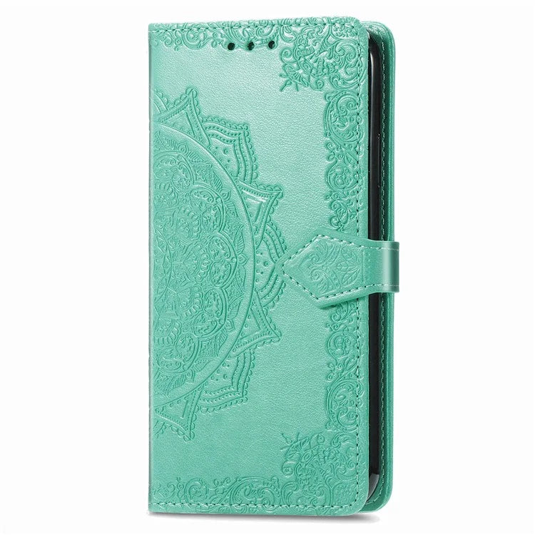 For Samsung Galaxy M55 5G / C55 5G / F55 5G Case 3 Card Slots Mandala Flower Leather Phone Cover