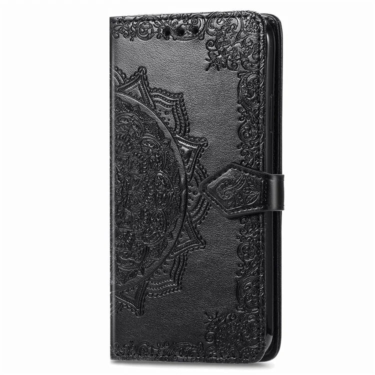 For Samsung Galaxy M55 5G / C55 5G / F55 5G Case 3 Card Slots Mandala Flower Leather Phone Cover