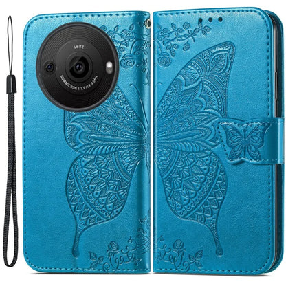 For Sharp Aquos R8 Pro Case Purse Card Holders Butterfly Pattern PU Leather Phone Cover
