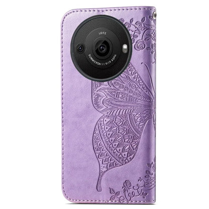 For Sharp Aquos R8 Pro Case Purse Card Holders Butterfly Pattern PU Leather Phone Cover