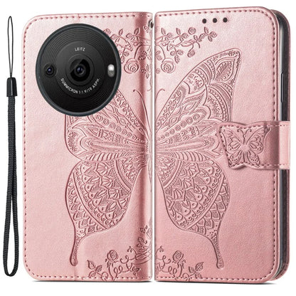 For Sharp Aquos R8 Pro Case Purse Card Holders Butterfly Pattern PU Leather Phone Cover