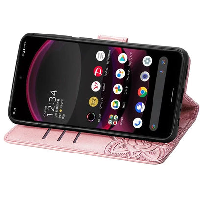 For Sharp Aquos R8 Pro Case Purse Card Holders Butterfly Pattern PU Leather Phone Cover