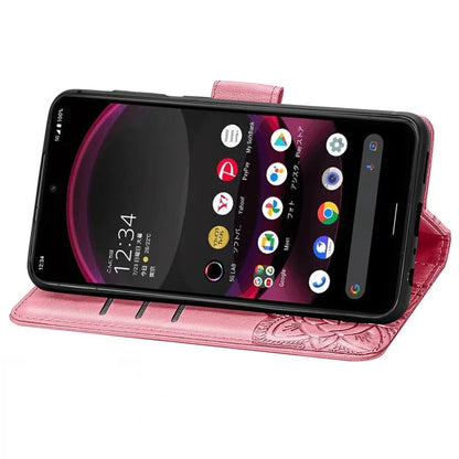 For Sharp Aquos R8 Pro Case Purse Card Holders Butterfly Pattern PU Leather Phone Cover