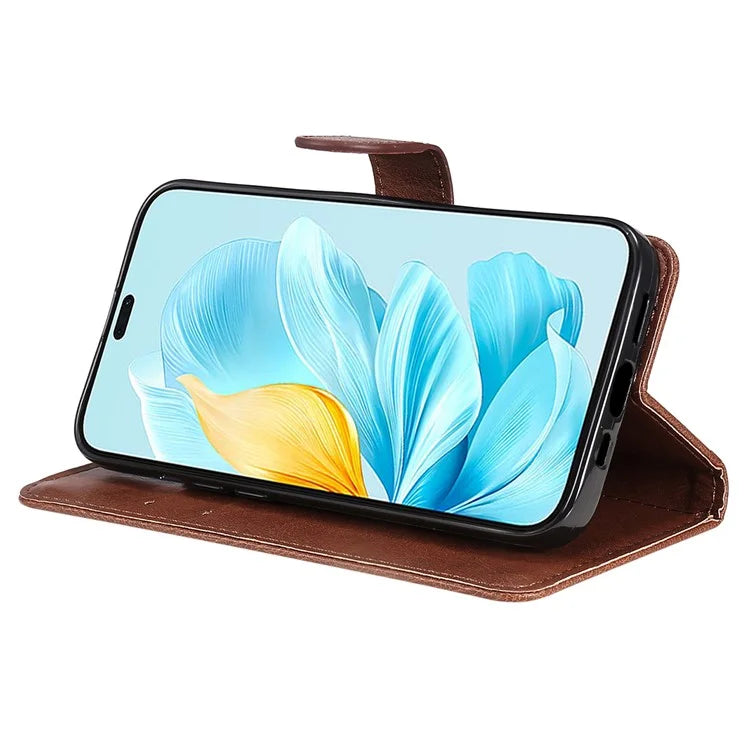 KT Leather Series-2 for Honor 200 Lite Case Folio Shockproof Solid Color Phone Cover