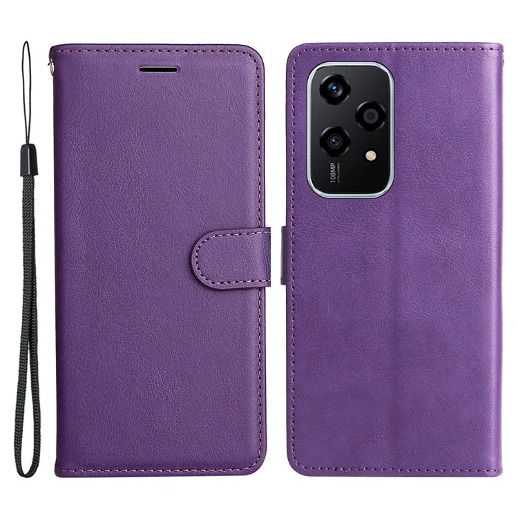 KT Leather Series-2 for Honor 200 Lite Case Folio Shockproof Solid Color Phone Cover