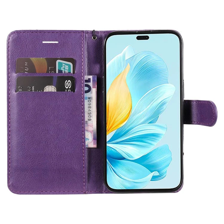 KT Leather Series-2 for Honor 200 Lite Case Folio Shockproof Solid Color Phone Cover