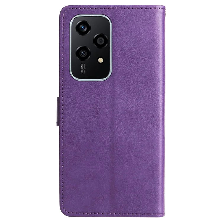 KT Leather Series-2 for Honor 200 Lite Case Folio Shockproof Solid Color Phone Cover