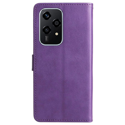 KT Leather Series-2 for Honor 200 Lite Case Folio Shockproof Solid Color Phone Cover