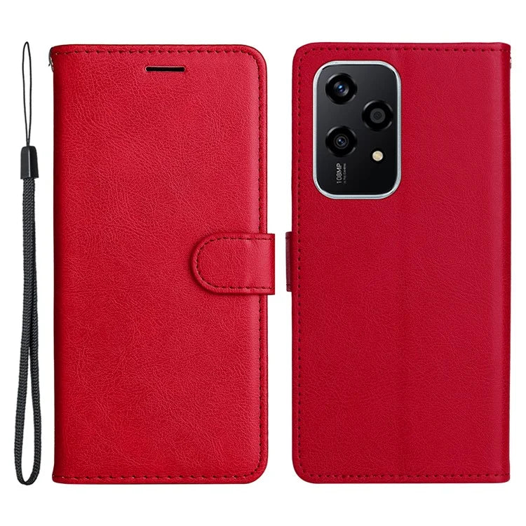 KT Leather Series-2 for Honor 200 Lite Case Folio Shockproof Solid Color Phone Cover