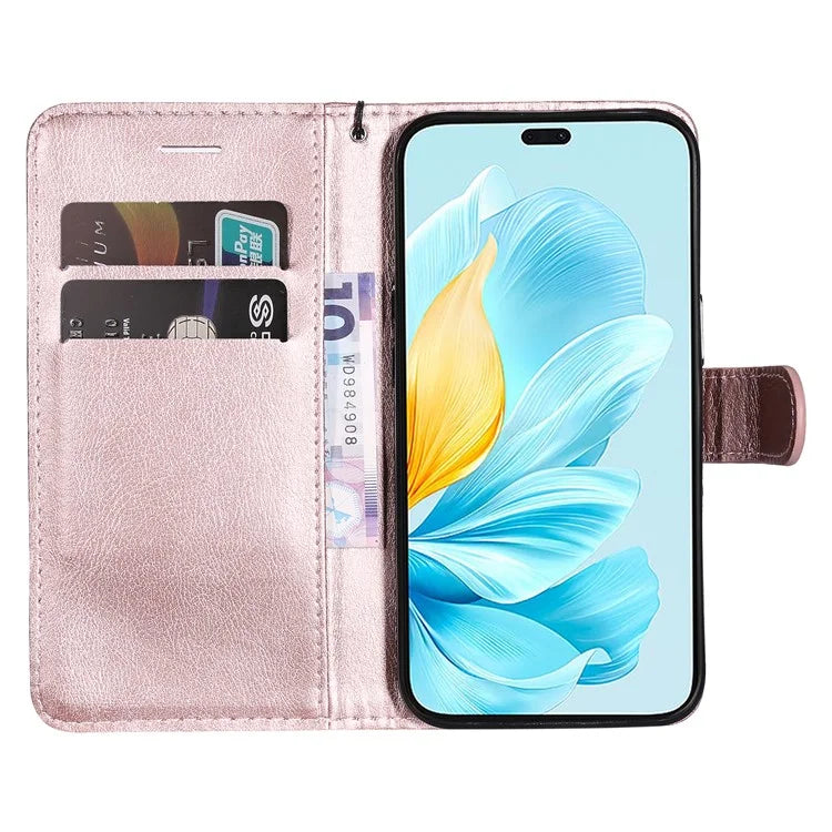 KT Leather Series-2 for Honor 200 Lite Case Folio Shockproof Solid Color Phone Cover