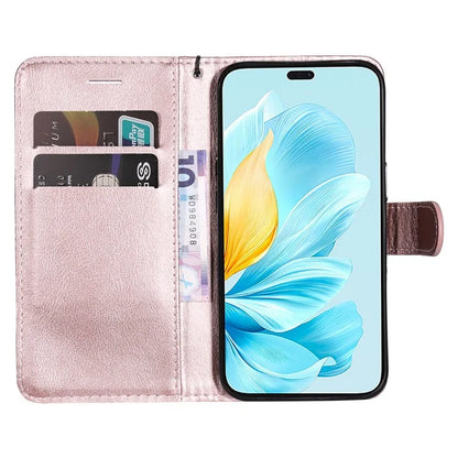 KT Leather Series-2 for Honor 200 Lite Case Folio Shockproof Solid Color Phone Cover