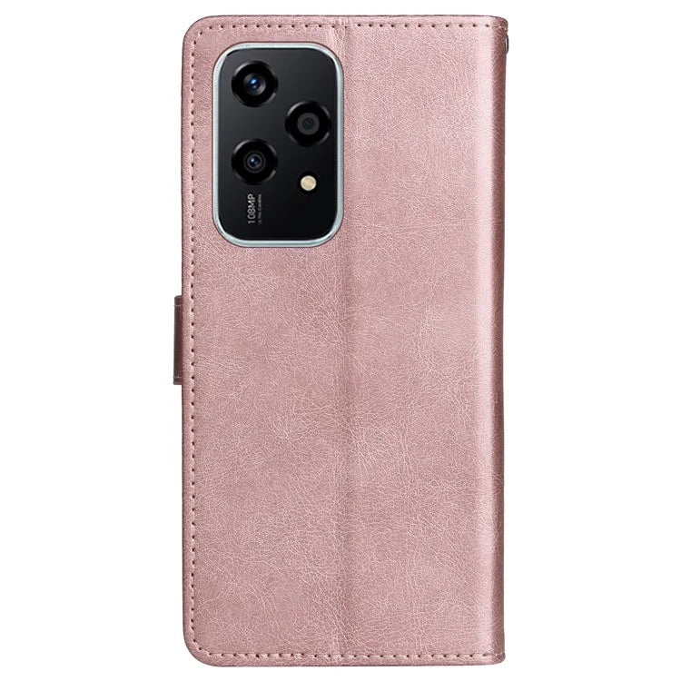KT Leather Series-2 for Honor 200 Lite Case Folio Shockproof Solid Color Phone Cover