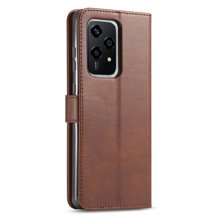 LC.IMEEKE For Honor 200 Lite Case Calf Texture Magnetic Clasp Stand Phone Cover