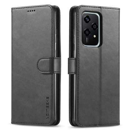 LC.IMEEKE For Honor 200 Lite Case Calf Texture Magnetic Clasp Stand Phone Cover