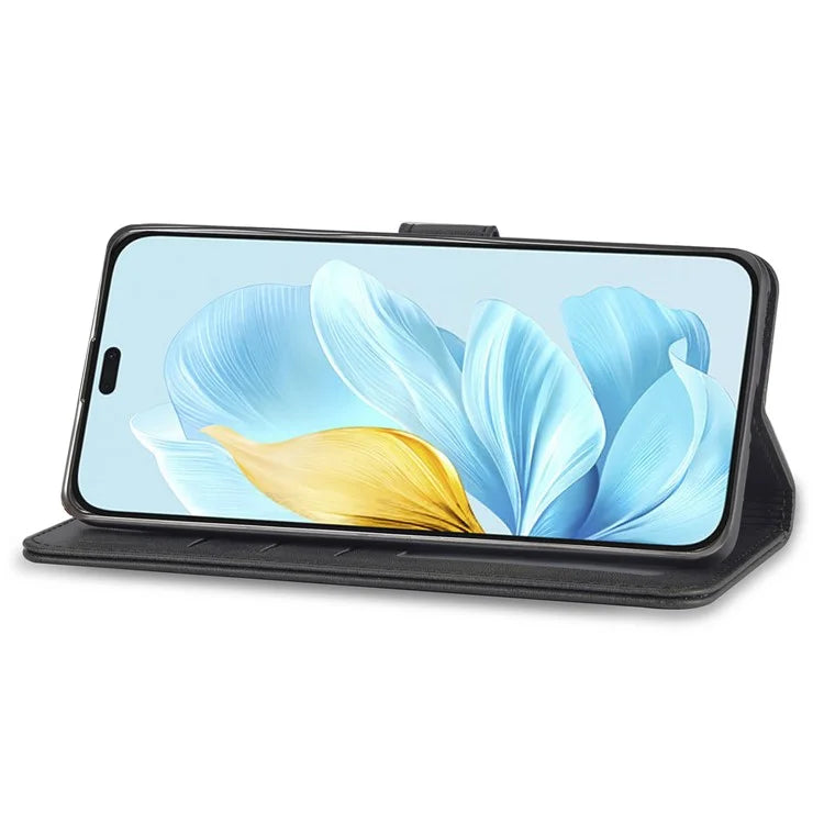 LC.IMEEKE For Honor 200 Lite Case Calf Texture Magnetic Clasp Stand Phone Cover