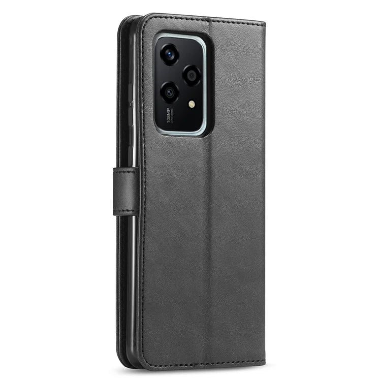 LC.IMEEKE For Honor 200 Lite Case Calf Texture Magnetic Clasp Stand Phone Cover