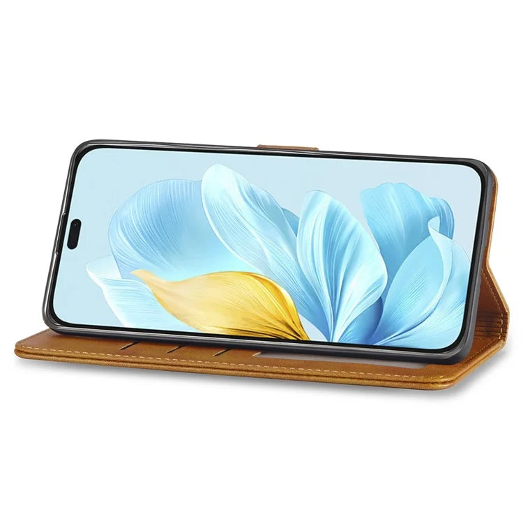 LC.IMEEKE For Honor 200 Lite Case Calf Texture Magnetic Clasp Stand Phone Cover