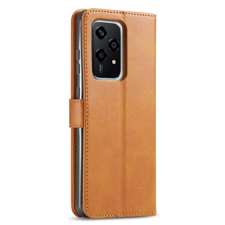 LC.IMEEKE For Honor 200 Lite Case Calf Texture Magnetic Clasp Stand Phone Cover