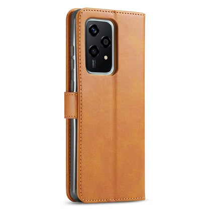 LC.IMEEKE For Honor 200 Lite Case Calf Texture Magnetic Clasp Stand Phone Cover