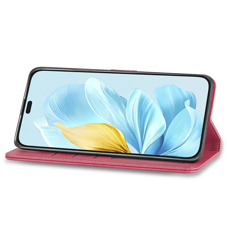 LC.IMEEKE For Honor 200 Lite Case Calf Texture Magnetic Clasp Stand Phone Cover