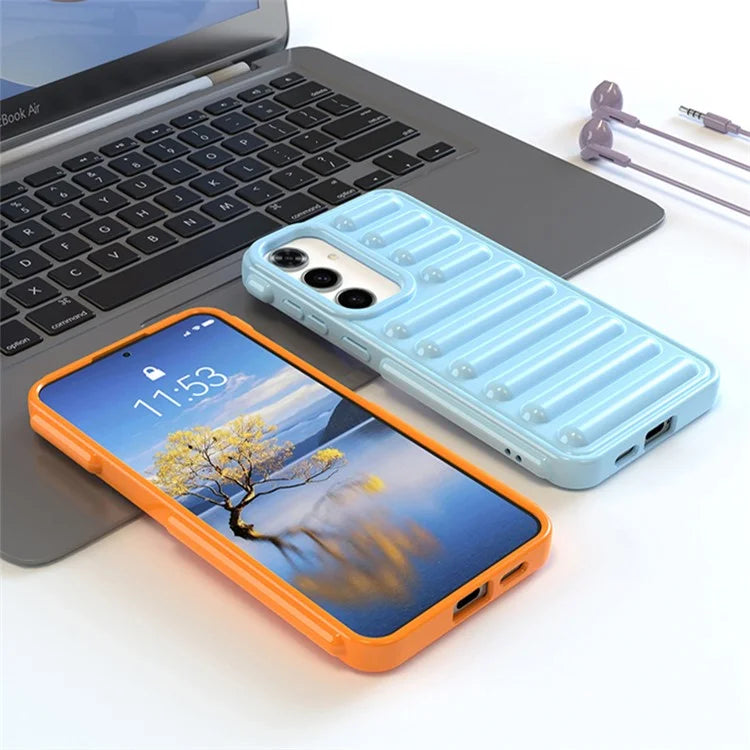 Capsule Series for Samsung Galaxy S24+ Protective Case Ribbed Soft TPU Phone Cover