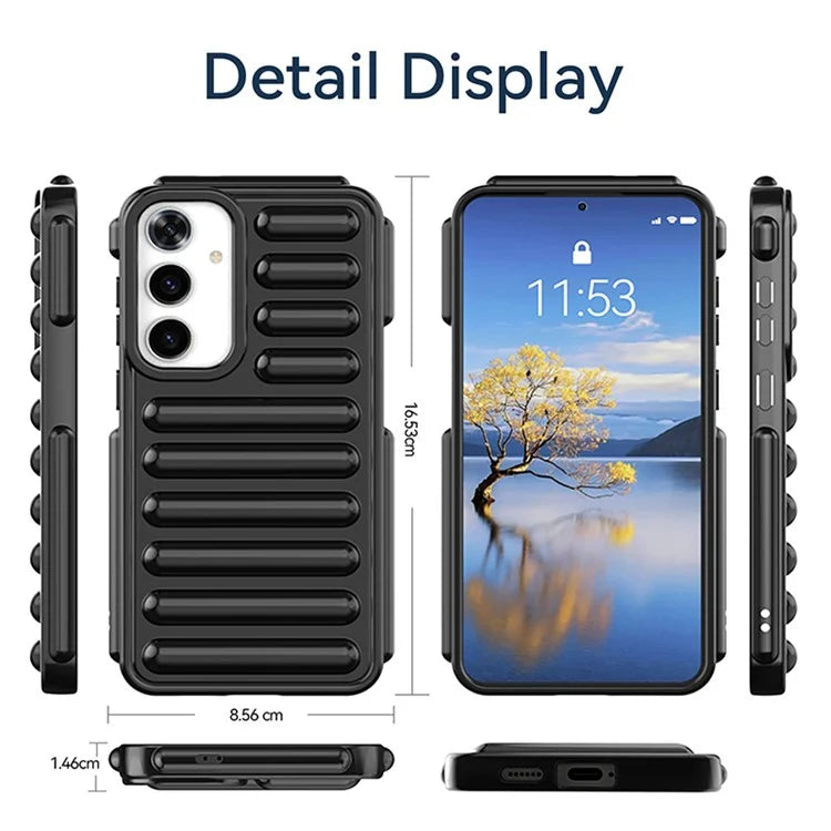 Capsule Series for Samsung Galaxy S24+ Protective Case Ribbed Soft TPU Phone Cover