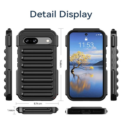 Capsule Series for Google Pixel 8a Case Ribbed Back Design TPU Phone Cover