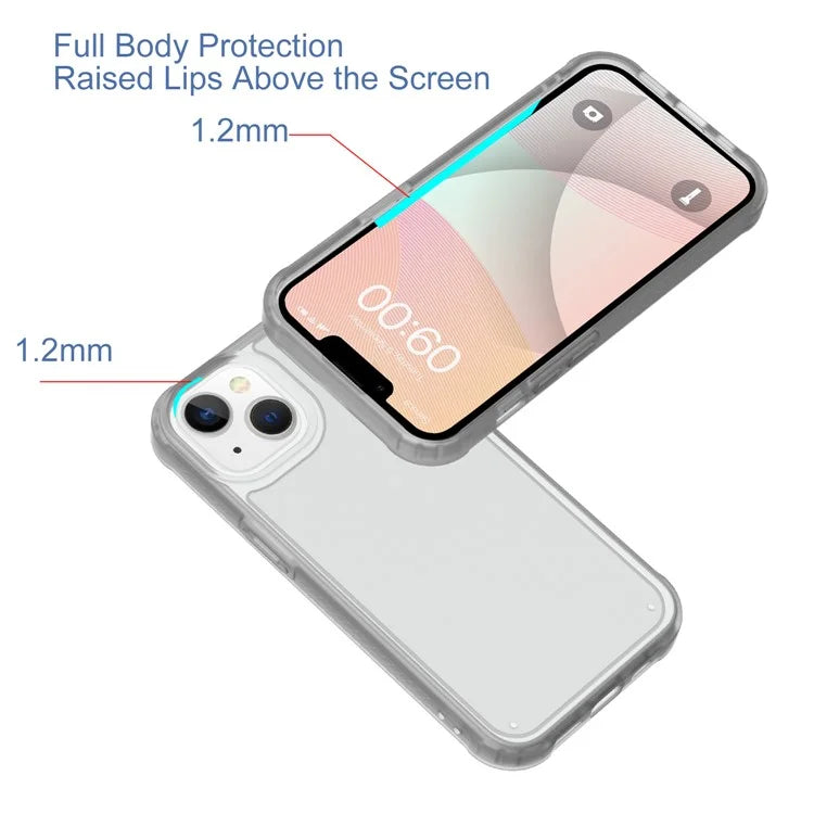 GW20 For iPhone 14 Plus Case TPU+PC Skin-Friendly Touch Matte Phone Cover