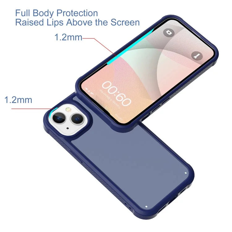 GW20 For iPhone 15 Plus Case TPU+PC Phone Cover Matte Finish Non-Slip