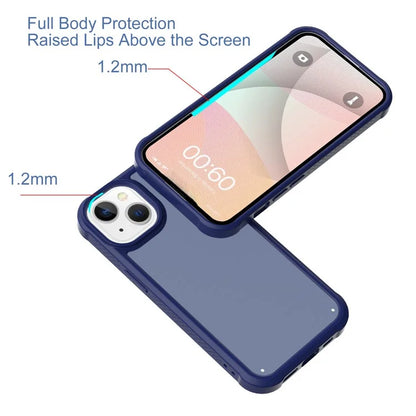 GW20 For iPhone 15 Plus Case TPU+PC Phone Cover Matte Finish Non-Slip