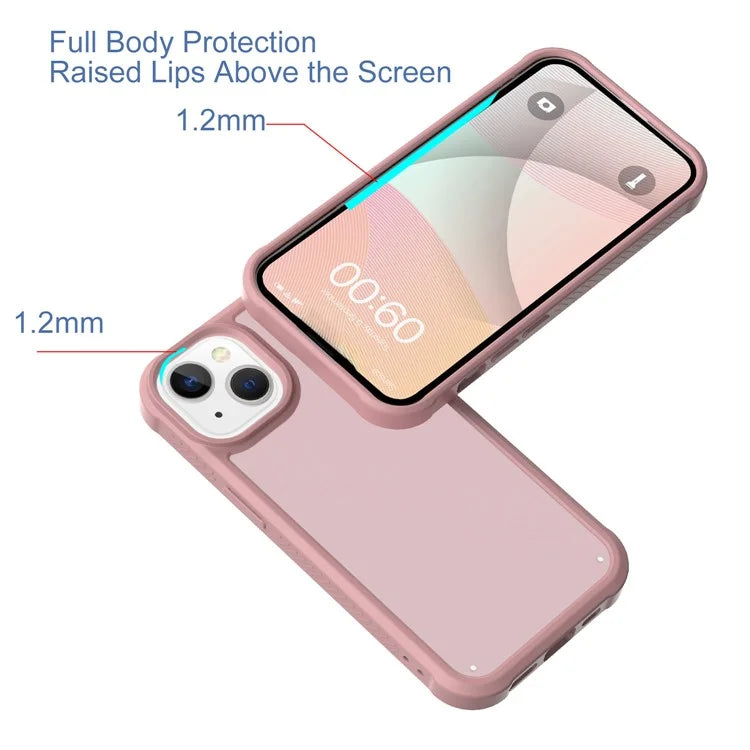 GW20 For iPhone 15 Plus Case TPU+PC Phone Cover Matte Finish Non-Slip