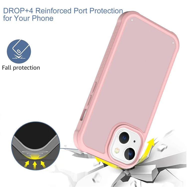 GW20 For iPhone 15 Plus Case TPU+PC Phone Cover Matte Finish Non-Slip