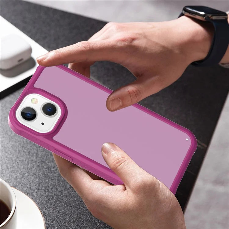 GW20 For iPhone 15 Plus Case TPU+PC Phone Cover Matte Finish Non-Slip