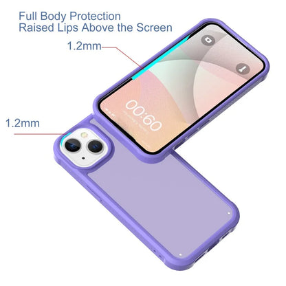 GW20 For iPhone 15 Plus Case TPU+PC Phone Cover Matte Finish Non-Slip