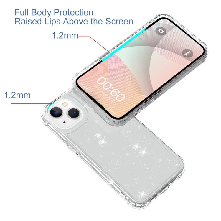 GW20 For iPhone 15 Plus Case TPU+PC Phone Cover Matte Finish Non-Slip