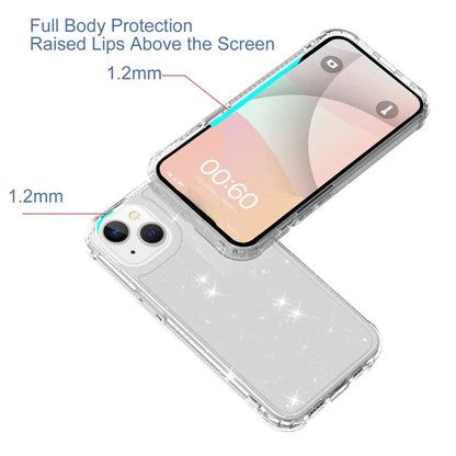 GW20 For iPhone 15 Plus Case TPU+PC Phone Cover Matte Finish Non-Slip