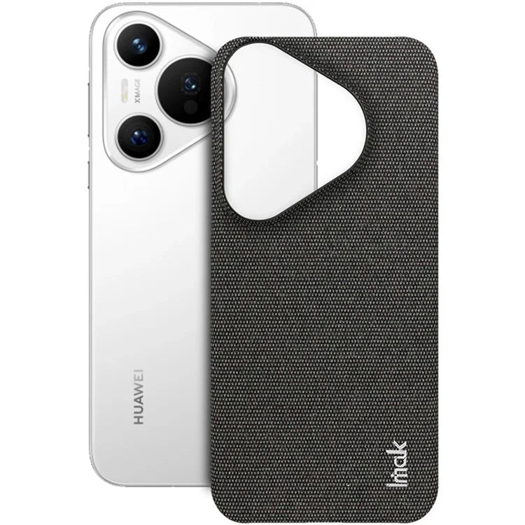 IMAK Ruiyi Series for Huawei Pura 70 Case Fabric Surface Leather Coated Hard PC Back Cover