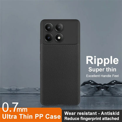 IMAK For Xiaomi Redmi K70E 5G / Poco X6 Pro 5G Case Ripple Texture PP Phone Cover 0.7mm Thick
