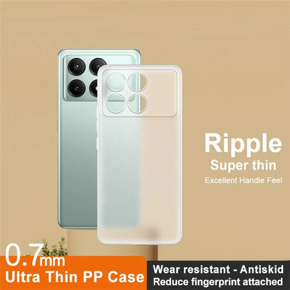 IMAK For Xiaomi Redmi K70E 5G / Poco X6 Pro 5G Case Ripple Texture PP Phone Cover 0.7mm Thick